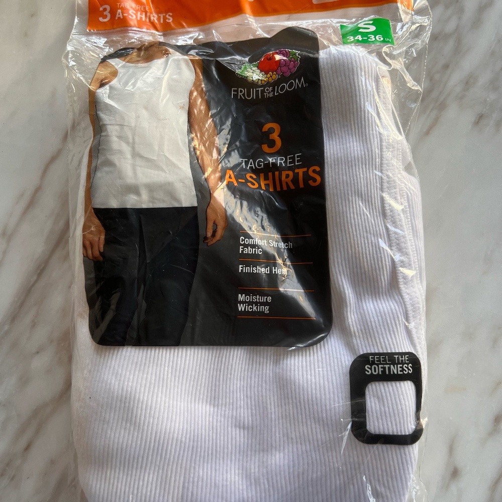 NWT Men's Tag Free A-Shirts